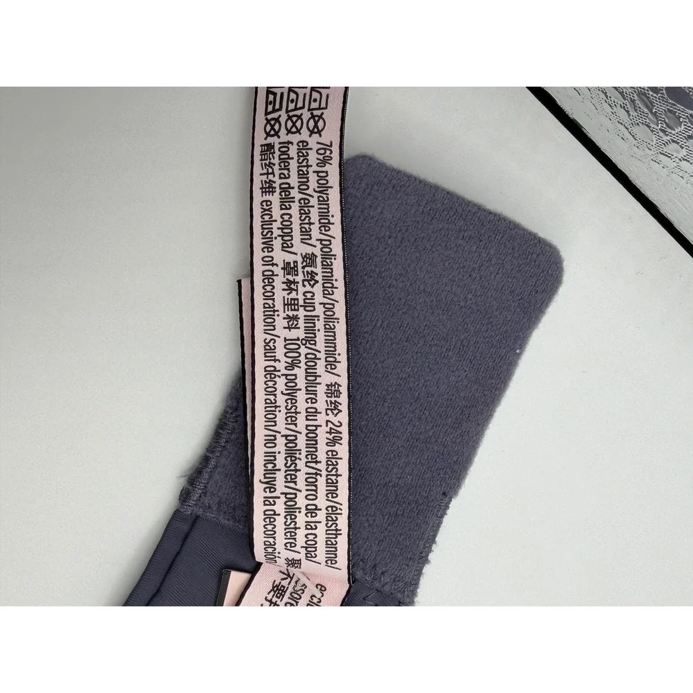 Victoria's Secret Bra Womens 34DDD Purple‎ T-Shirt Lightly Lined Demi Straps NEW